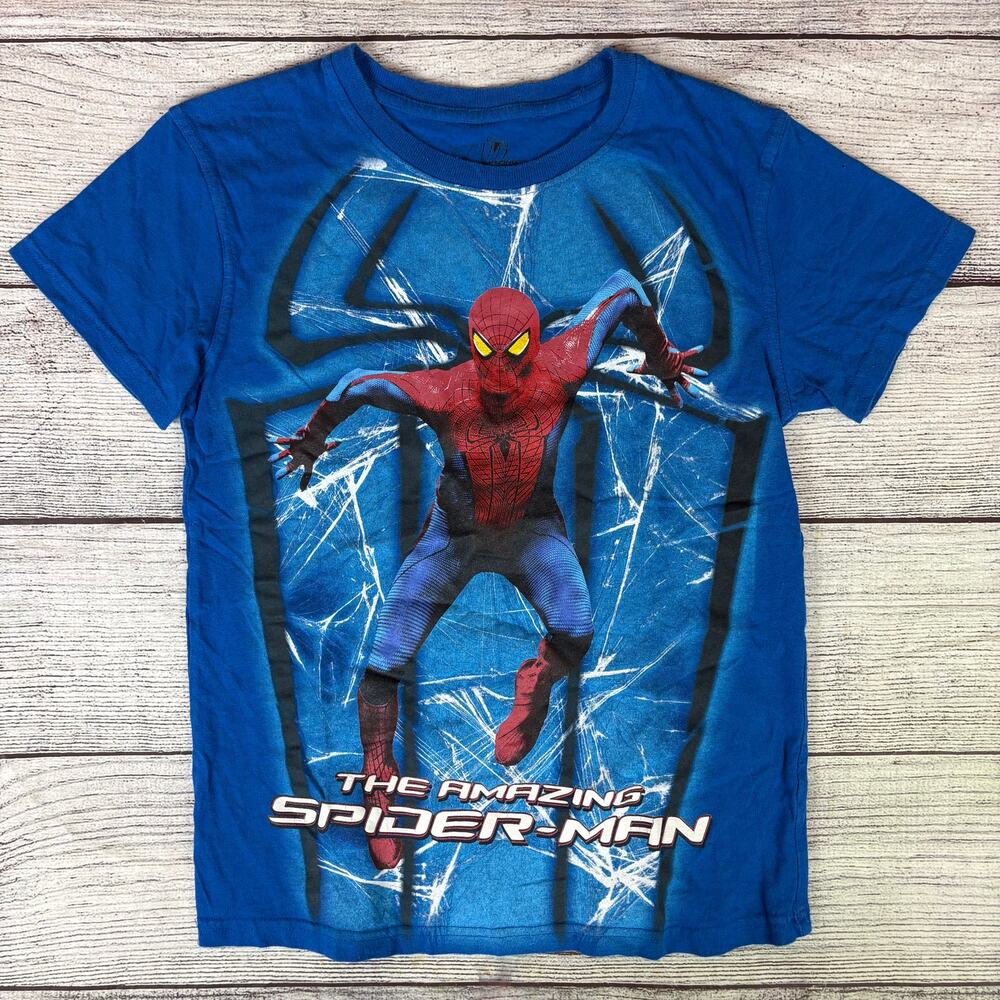 2012 The Amazing Spider-Man Big Print Marvel Cartoon T-shirt